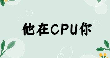 他在CPU你是什么意思？